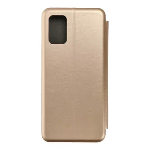Forcell Kabura Book Elegance do SAMSUNG A02S złoty - Etui i futerały do telefonów - miniaturka - grafika 1