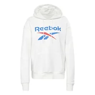 Bluzy damskie - Damska Bluza REEBOK RI BL FLEECE HOODIE H54749 – Biały - miniaturka - grafika 1
