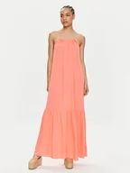 Sukienki - Tommy Hilfiger Sukienka letnia UW0UW05406 Pomarańczowy Relaxed Fit - miniaturka - grafika 1