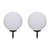 Lampy ogrodowe - vidaXL Lampy do oświetlenia ścieżki, 2 szt, LED, 50 cm, ze szpikulcami - miniaturka - grafika 1