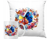 Gadżety dla niej i dla niego - ZESTAW PODUSZKA + KUBEK Nemo Rybka Bajka Kolorowa Pomysł na Prezent +IMIĘ - miniaturka - grafika 1