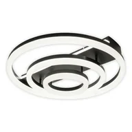 Lampy sufitowe - Okrągła lampa sufitowa Circulo 1403522 Nave LED 58W 3000-6000K z pilotem czarny - miniaturka - grafika 1