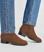 Botki damskie - Geox Botki Skórzane Na Zamek Za Kostkę 40 Ż2E - miniaturka - grafika 1