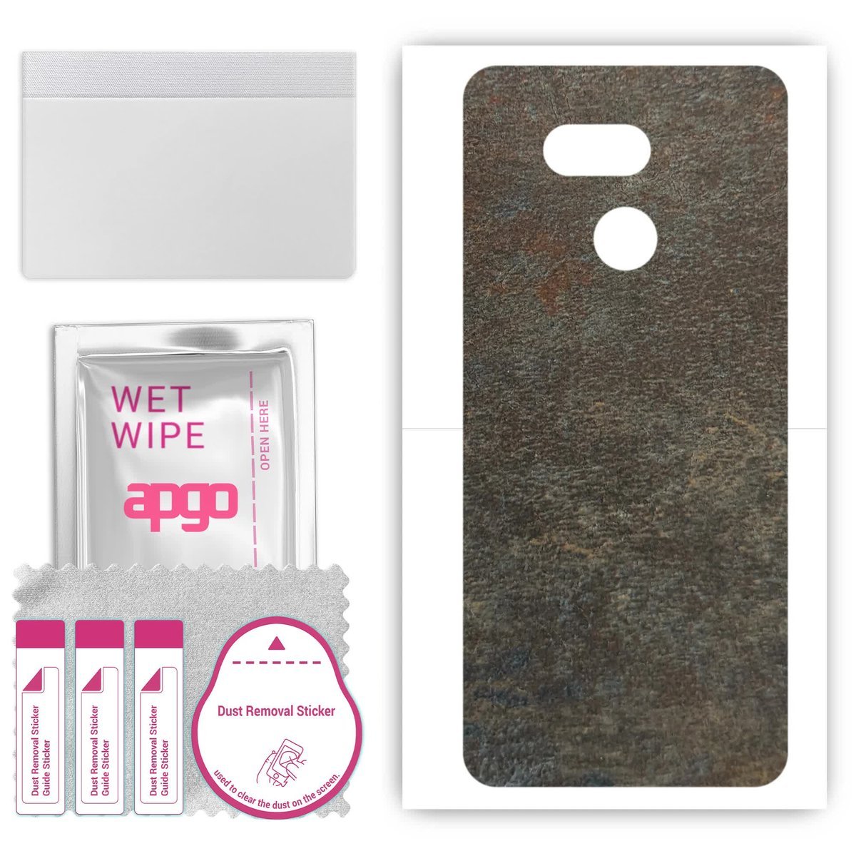 Folia naklejka skórka strukturalna na TYŁ do HTC Desire 12s - Kamień Księżycowy - apgo SKINS