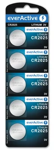 EverActive Bateria litowa mini CR2025 1 sztuka CR2025 - Baterie i akcesoria - miniaturka - grafika 2