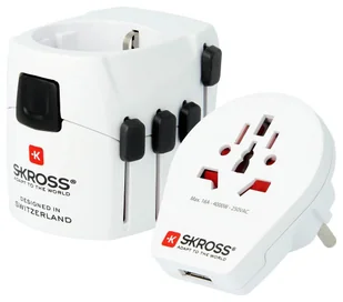Skross PRO World & USB 7A - Złącza, przejściówki, adaptery - miniaturka - grafika 1