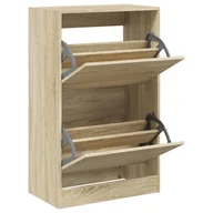 Szafki na buty - vidaXL Szafka na buty dąb sonoma 60x34x96,5 cm Materiał drewnopochodny - miniaturka - grafika 1