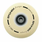 Akcesoria do skatingu - Spokey Zestaw: 4 kółka do rolek Freespo WHITE SET 76 MM - miniaturka - grafika 1