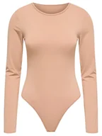 Body - ONLY Body Frida 15343926 Beżowy Slim Fit - miniaturka - grafika 1