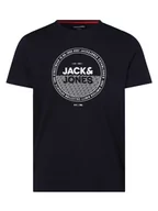 Koszulki męskie - Jack & Jones - T-shirt męski  JJRalf, niebieski - miniaturka - grafika 1