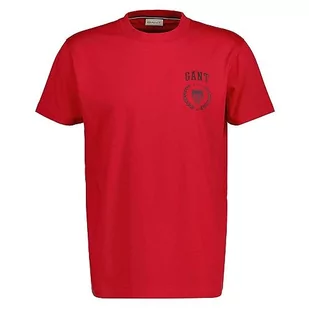 GANT Crest Ss T-shirt męski, Rich Red, 5XL - Koszulki męskie - miniaturka - grafika 1