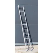 Drabiny - ALVE Aluminiowa jednoczęściowa drabina EUROSTYL, 1x10 szczebli, długość 2,84 m 558002 - miniaturka - grafika 1