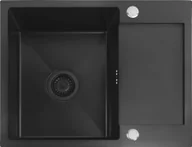 Zlewozmywaki - REA Zlewozmywak stalowy Paul Czarny - miniaturka - grafika 1
