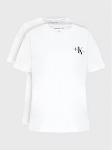 Calvin Klein Jeans Plus Komplet 2 t-shirtów J20J220845 Biały Slim Fit - Koszulki i topy damskie - miniaturka - grafika 1