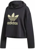 Bluzy damskie - XXS BLUZA DAMSKA ADIDAS LG HOODIE FM2650 CZARNA SPORTOWA - miniaturka - grafika 1