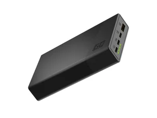GREEN CELL POWERBANK POWERPLAY 20S CZARNY 20000MAH 22,5W 3X USB-C PD 1X USB-A - Powerbanki - miniaturka - grafika 1