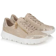 Sneakersy damskie - Sneakersy damskie Rieker N1316-90 BEIGE 37 - miniaturka - grafika 1