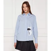 Koszule damskie - Karl Lagerfeld Koszula ikon Loose fit - miniaturka - grafika 1