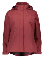 Kurtki i kamizelki sportowe damskie - Jack Wolfskin Kurtka funkcyjna 3in1 "Silver Pass" w kolorze bordowym - miniaturka - grafika 1