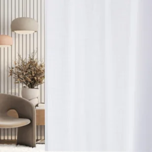 Zasłona na taśmie marszczącej strukturalna biała 140 x 280 cm 1 szt. - Zasłony Zasłona na taśmie marszczącej strukturalna biała 140 x 280 cm 1 szt. - Zasłony - miniaturka - grafika 1