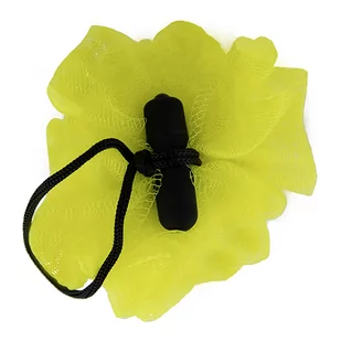 Big Teaze Toys Wibrująca gąbka do kąpieli Big Teaze Toys Bath Sponge Vibrating Żółty - Rękawice i gąbki do kąpieli - miniaturka - grafika 3