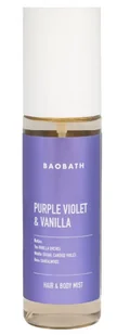 Baobath Mgiełka do ciała i włosów Purple Violet & Vanilla - Kosmetyki do stylizacji włosów - miniaturka - grafika 1