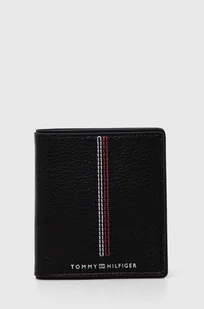 Tommy Hilfiger portfel skórzany męski kolor czarny AM0AM12658 - Portfele - miniaturka - grafika 1