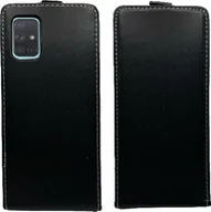 Etui i futerały do telefonów - Etui z klapką kompatybilne z etui na telefon Samsung Galaxy A71 5G (A716F) pionowe składane etui ochronne z klapką czarne - miniaturka - grafika 1