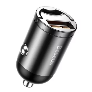 Baseus Tiny Star mini inteligentna ładowarka samochodowa USB 30W Quick Charge 3.0 szary (VCHX-A0G) - Ładowarki samochodowe - miniaturka - grafika 1