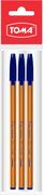 Długopisy - Toma, Długopisy Prymus niebieskie komplet 3 sztuki - miniaturka - grafika 1
