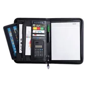 Teczki i aktówki - Teczka konferencyjna na zamek Solarino, czarny - miniaturka - grafika 1