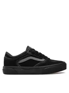 Buty dla dziewczynek - Vans Tenisówki Jn Rowley Classic VN000E52FOH1 Czarny - miniaturka - grafika 1