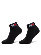 Skarpetki damskie - Tommy Jeans Zestaw 2 par wysokich skarpet unisex 701228223 Czarny - miniaturka - grafika 1