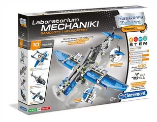 Clementoni Laboratorium Mechaniki Samoloty i Helikoptery 60950 - Zabawki konstrukcyjne - miniaturka - grafika 1