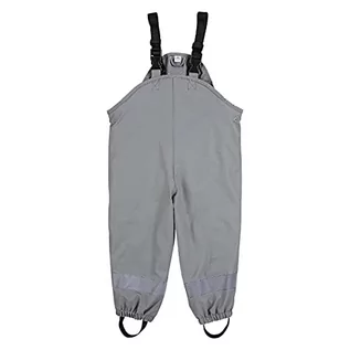 Spodnie i spodenki dla chłopców - Sterntaler Rain Pants dziecięce spodnie przeciwdeszczowe, uniseks, jasnoszary, 104 - grafika 1