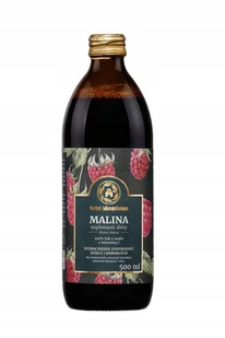 Herbal Pharmaceuticals Sok z Malin 100% 500ml Herbal Monasterium - Soki i napoje niegazowane - miniaturka - grafika 2