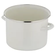 Garnki - Garnek FLORINA Prosty Gładki 22 cm Kremowy - miniaturka - grafika 1