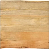 Stoły - vidaXL Blat stołu, 40x40x2,5 cm, naturalna krawędź, lite drewno mango - miniaturka - grafika 1