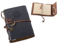 Notesy i bloczki - GiftWorld, Notes pamiętnik podróżnika, Vintage, szary - miniaturka - grafika 1