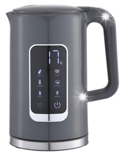 Czajnik elektryczny KETTLE 1.7L LCD 5 ustawień temperatury +kubek 450ml
