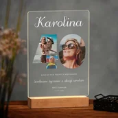 Ramki na zdjęcia - Lampka ramka XL z wydrukiem na szkle akrylowym i podświetleniem LED - miniaturka - grafika 1