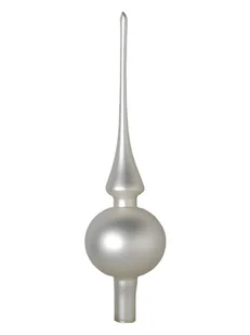 Krebs Glas Lauscha Szpic w kolorze srebrnym na choinkę - dł. 26 cm - Ozdoby bożonarodzeniowe - miniaturka - grafika 1