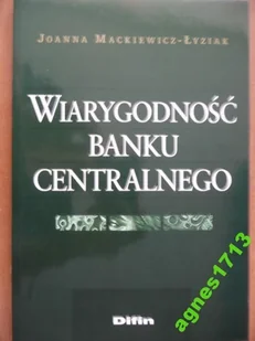 Wiarygodność banku centralnego - Finanse, księgowość, bankowość - miniaturka - grafika 1