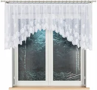 Firany - NORA firana żakardowa wzór, 02097, 300x90cm (gotowa) z łukiem - miniaturka - grafika 1