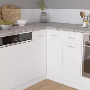 vidaXL Narożny blat kuchenny, szary o strukturze granitu, płyta vidaXL - Blaty meblowe i parapety okienne - miniaturka - grafika 1