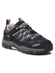 CMP Trekkingi Kids Rigel Low Trekking Shoe Wp 3Q54554 Granatowy - Buty dla dziewczynek - miniaturka - grafika 1