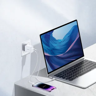 Choetech ładowarka sieciowa 2xUSB-C PD 40W biała (Q5006-EU) - Ładowarki do telefonów - miniaturka - grafika 3