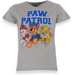 T-shirt dla dzieci Trio Psi Patrol Szara - Koszulki dla dziewczynek - miniaturka - grafika 1