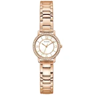 Zegarki damskie - Różowozłoty zegarek Guess Melody z bransoletą GW0468L3 - miniaturka - grafika 1