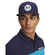 Czapki męskie - Męska czapka z daszkiem Under Armour M Iso-chill Drive Mid STR - granatowa - miniaturka - grafika 1